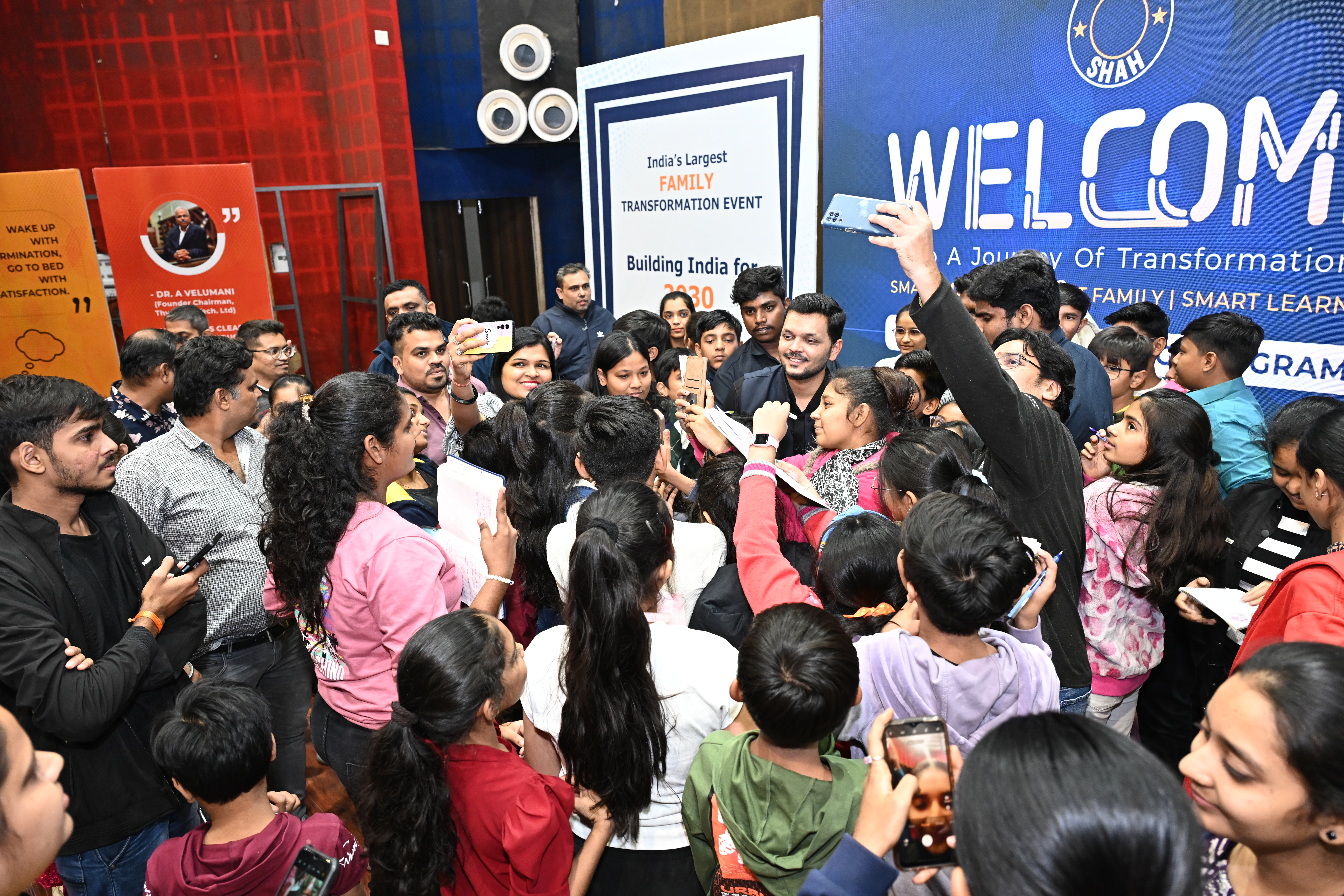 Sajan Shah with fans